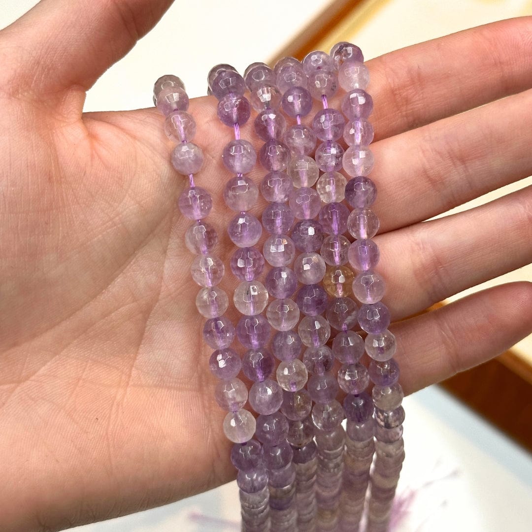 Perles Rondes Facettées Amétrine