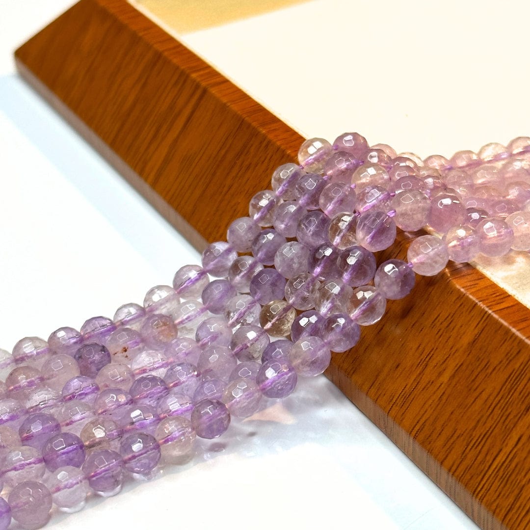 Perles Rondes Facettées Amétrine