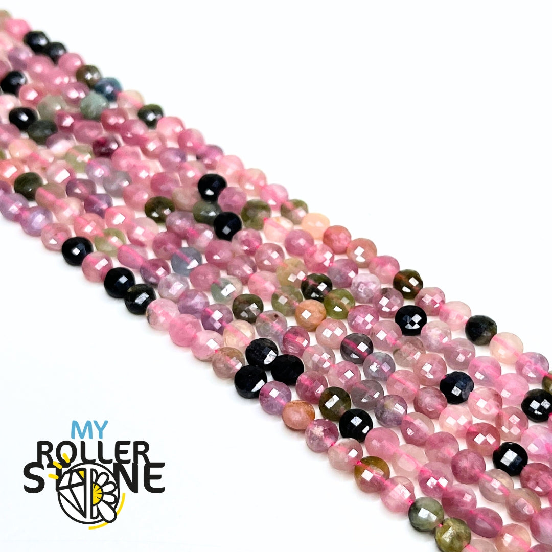 1 fil de perles rondes en jaspe dalmatien naturel de 6 mm (~ 58 à 62