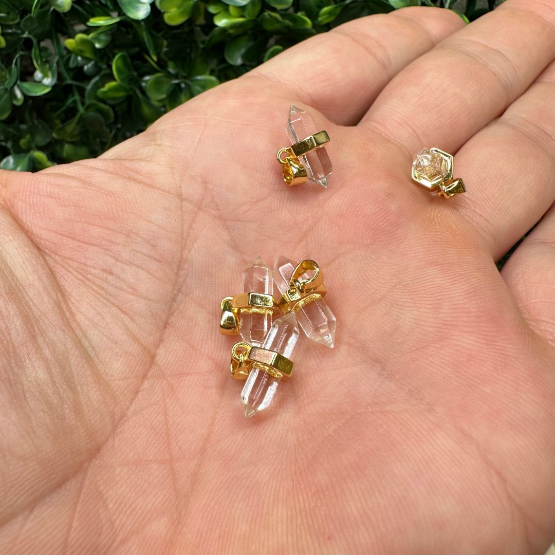 Petit Pendentif double terminaison - Perles