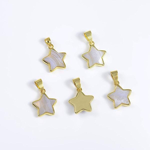 pendentif etoile calcédoine