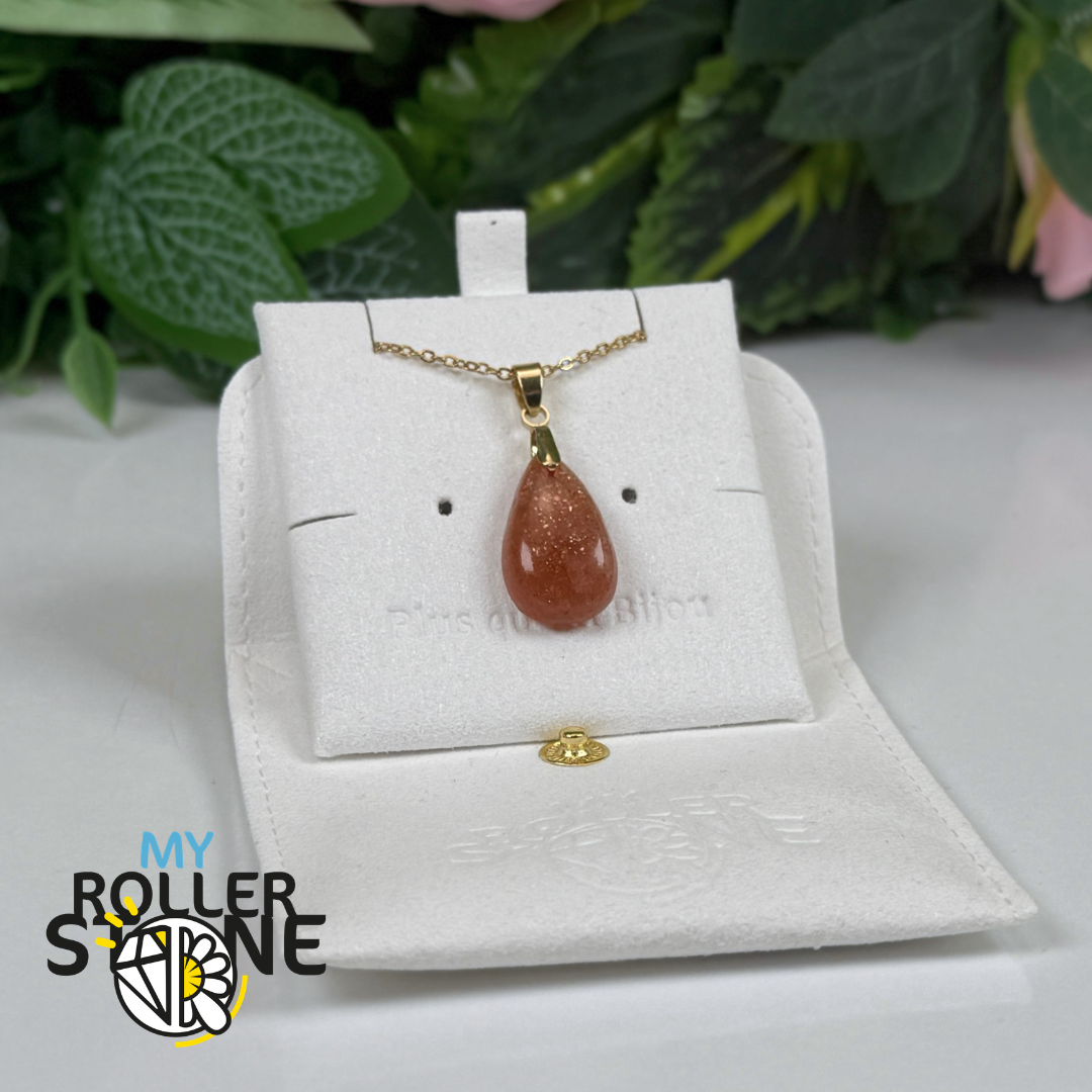 Petit Pendentifs Pierre de Soleil Forme Libre 5A