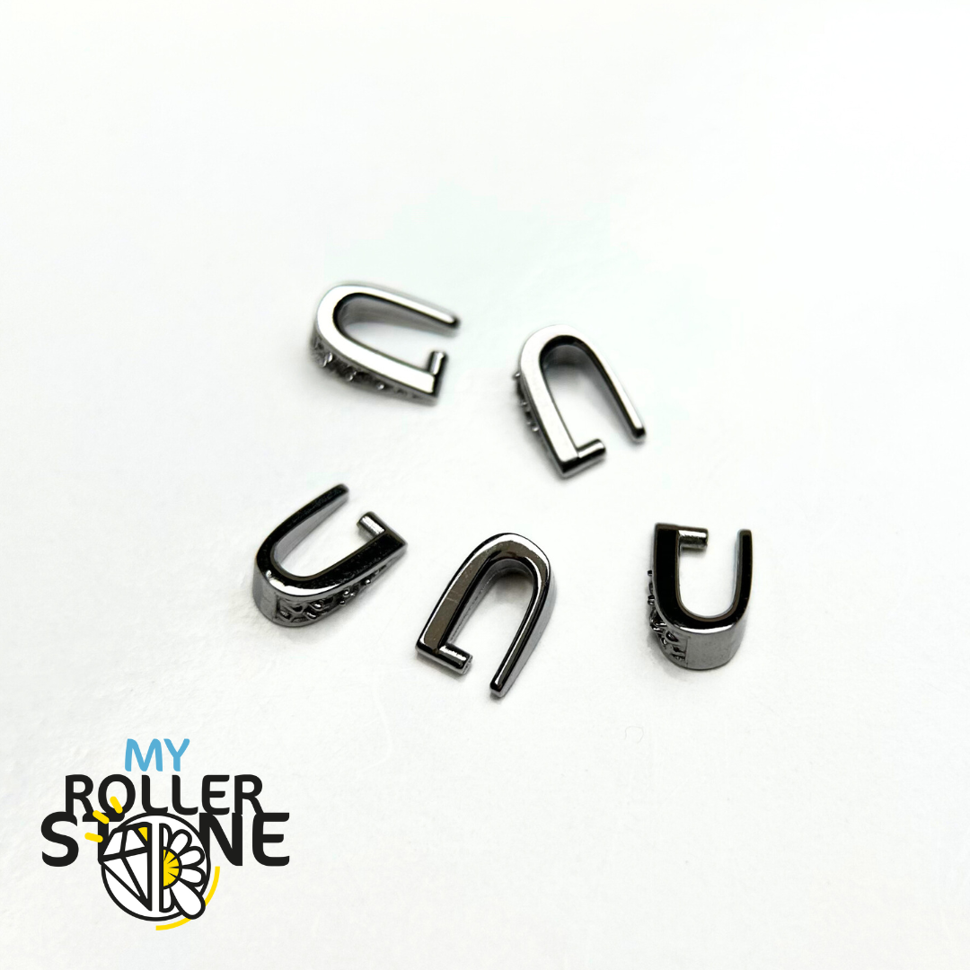 Petite bélière en argent 925 avec zircon - Accessoires pour bijoux