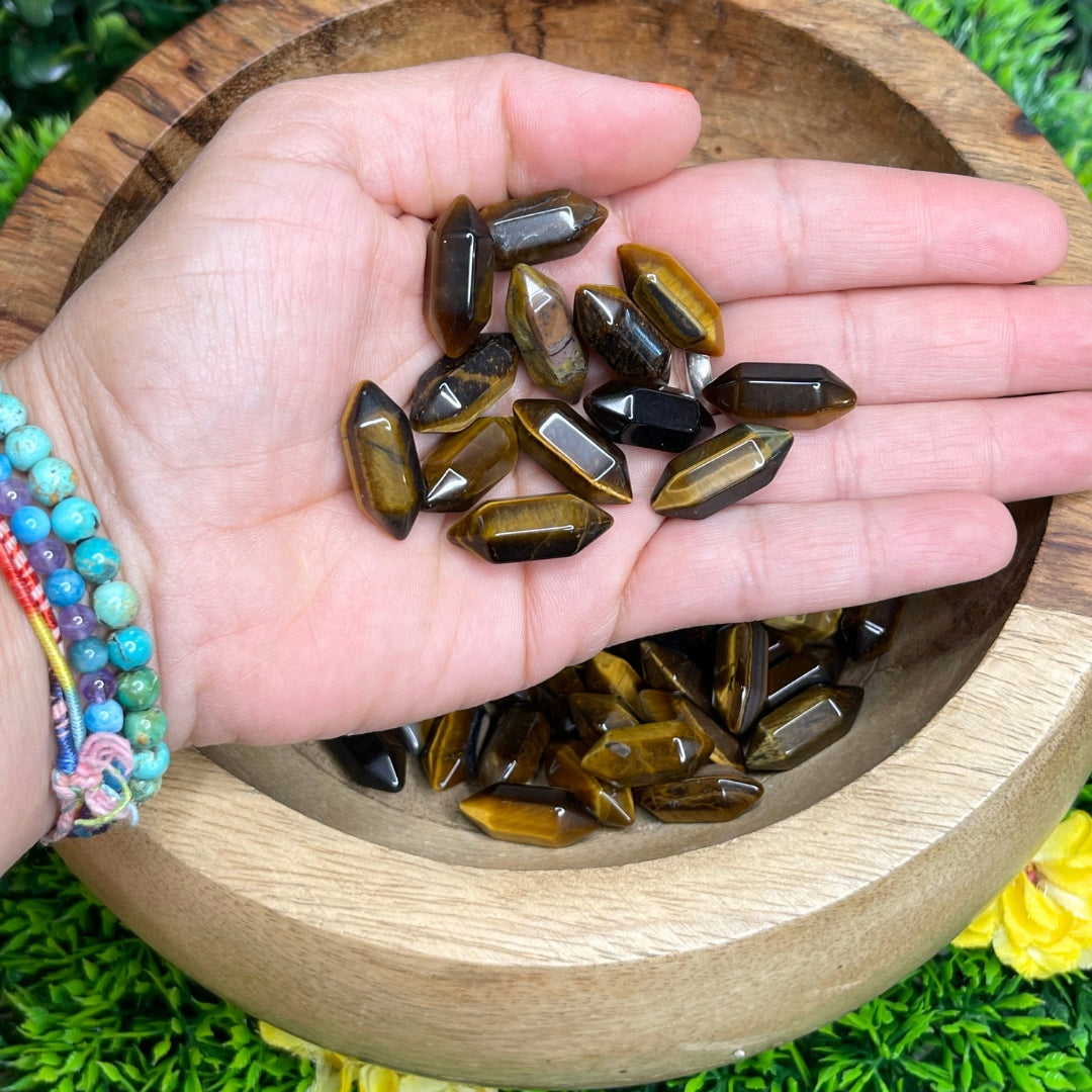 Petite Double Pointe Oeil de Tigre