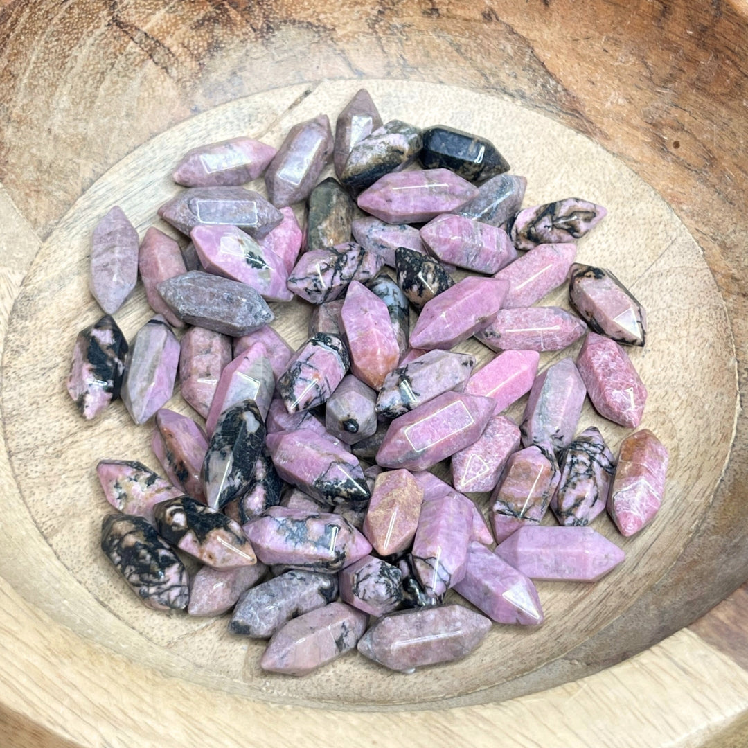 Petite Double Pointe en Rhodonite Australienne