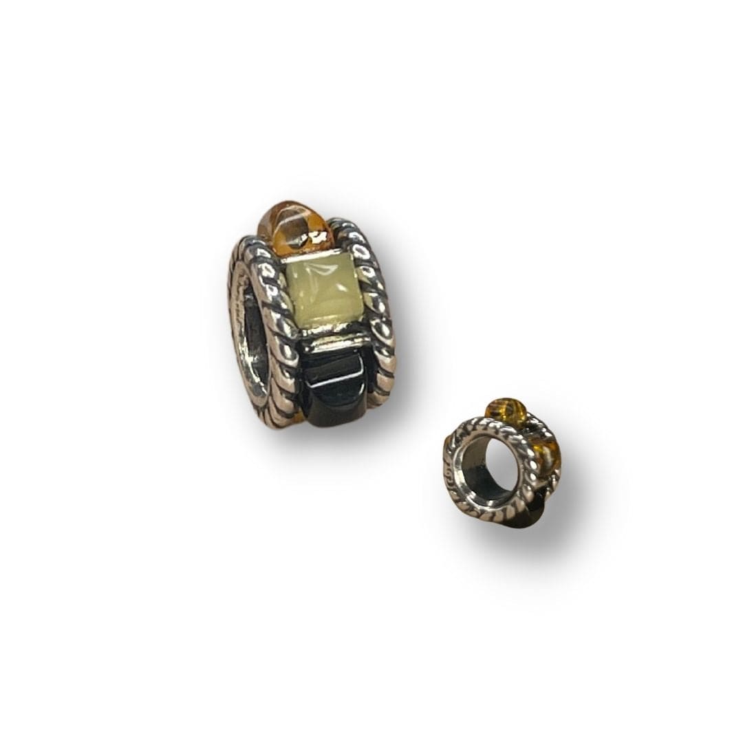 Petite Perle Ambre trou large