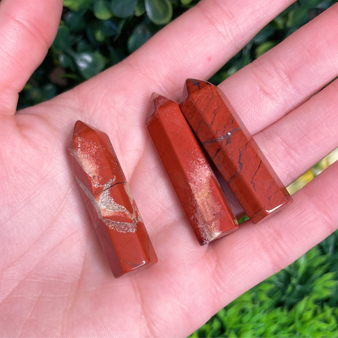 Petite Pointe Jaspe Rouge