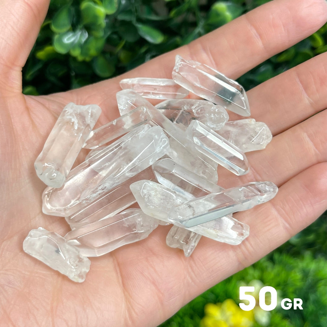Pierre Cristal de roche non percée (50 gr)