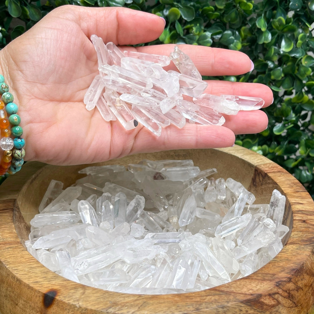 Pierre Cristal de roche non percée