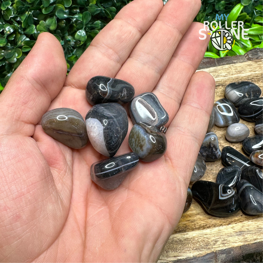 Pierre Roulée Agate du Botswana - Pierres et fossiles