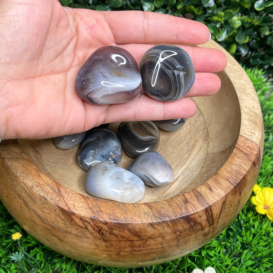 Pierre roulée Agate du Botswana