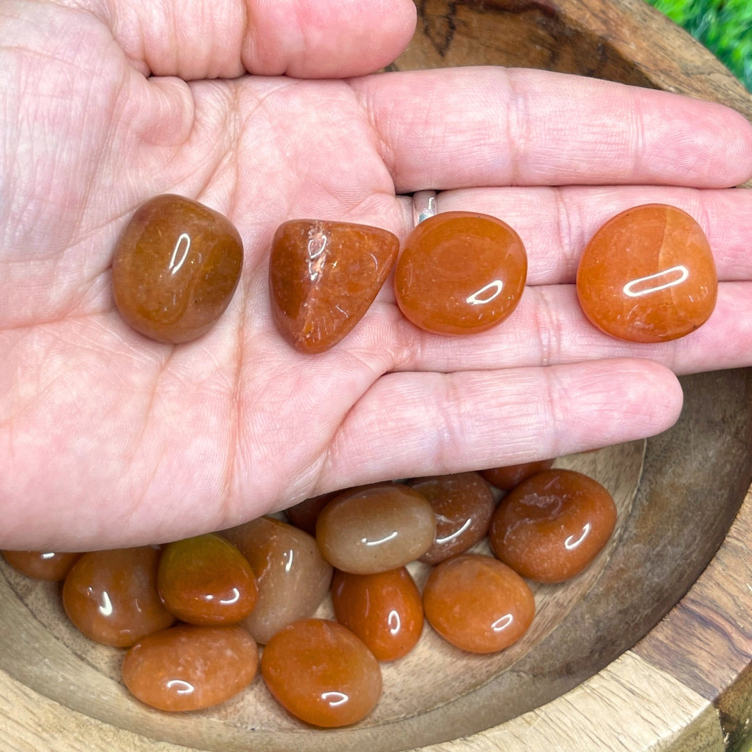 Pierre roulée Aventurine Rouge