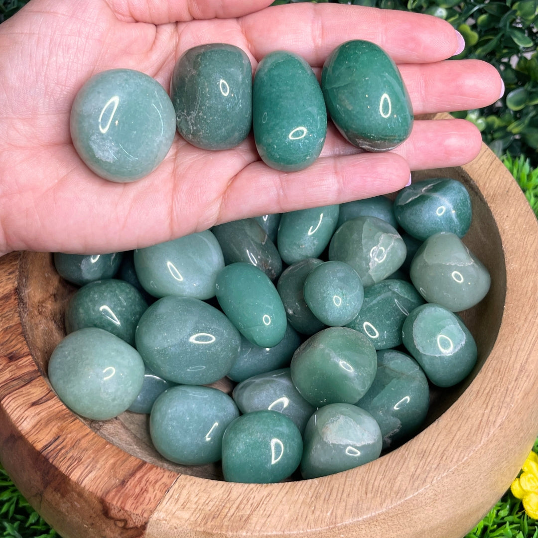 Pierre Roulée Aventurine (Taille moyenne)