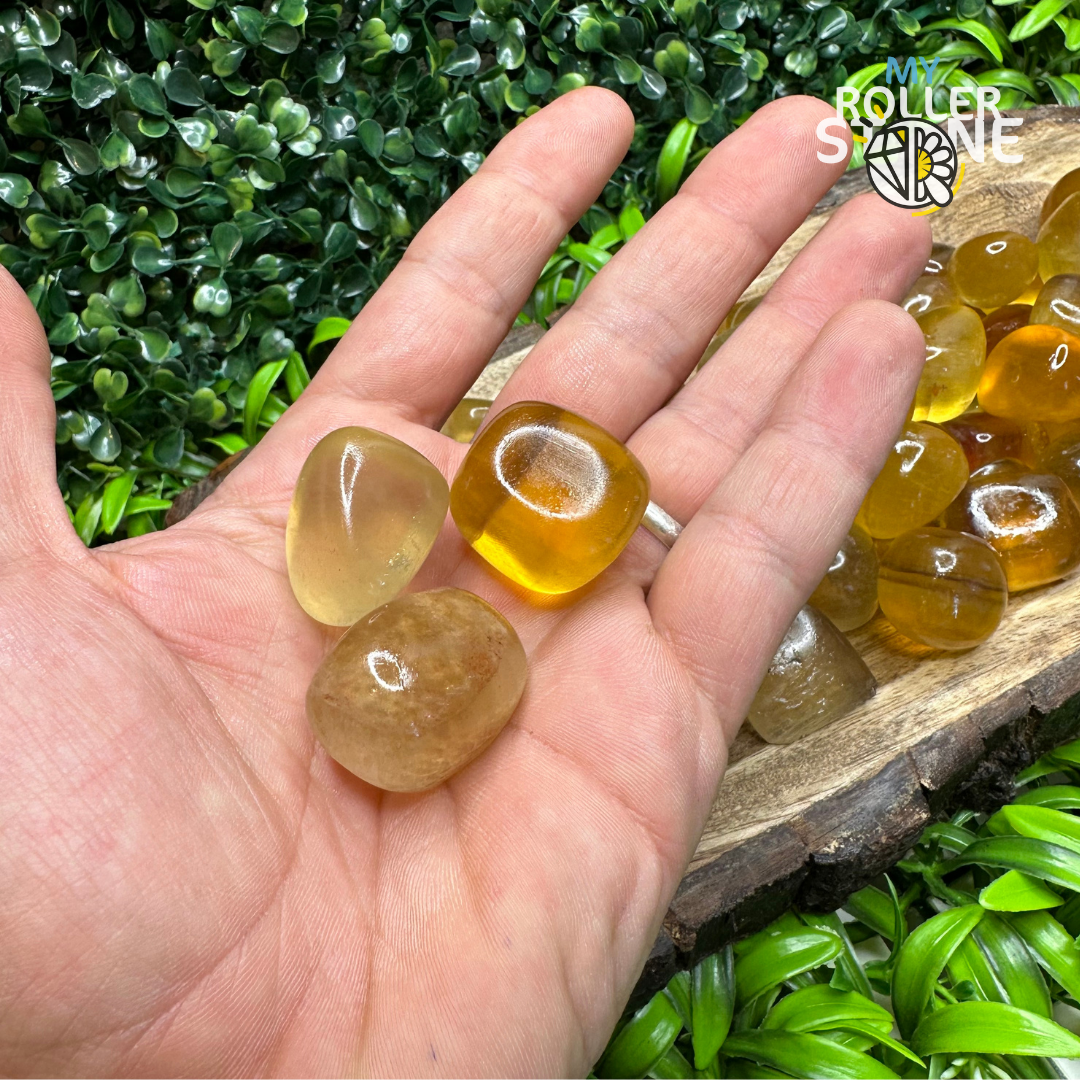 Pierre Roulée Fluorite jaune