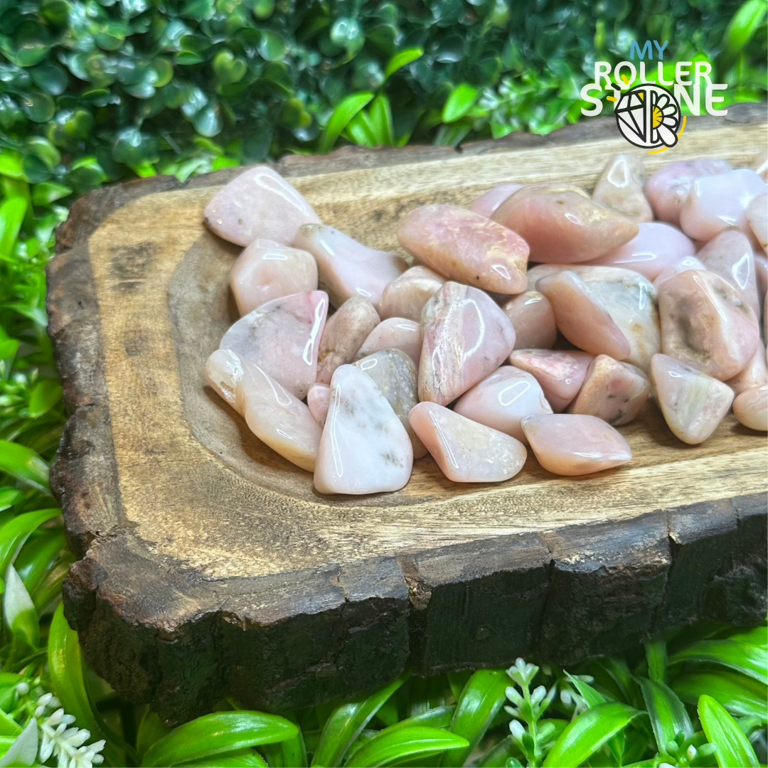Pierre Roulée Opale rose - Pierres et fossiles
