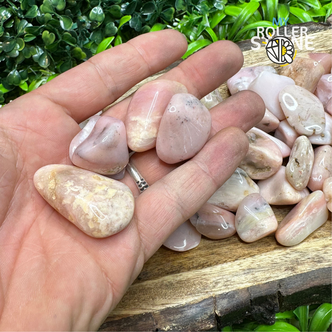 Pierre Roulée Opale rose - Pierres et fossiles