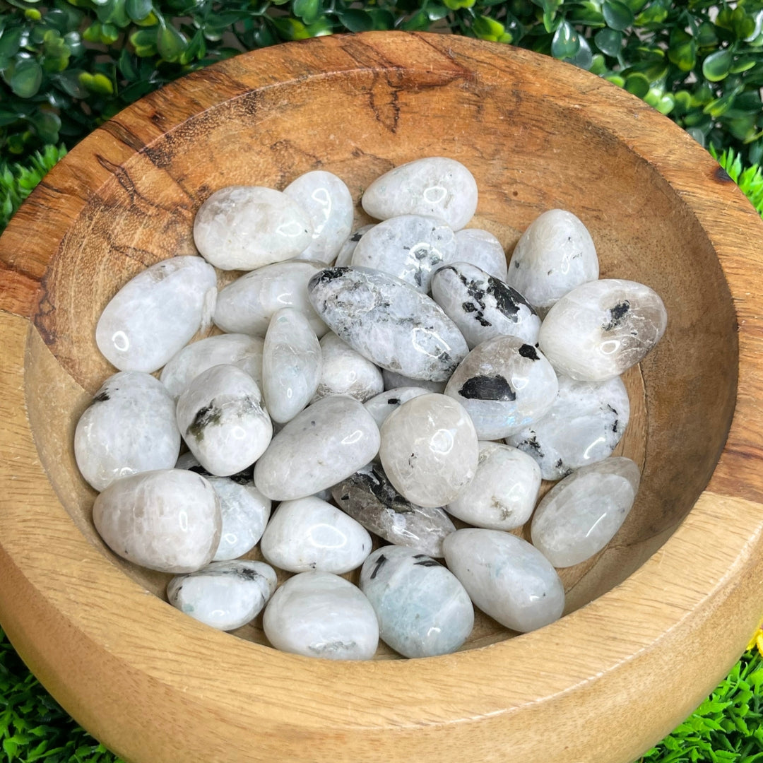 Pierre roulée Péristérite (Labradorite Blanche)