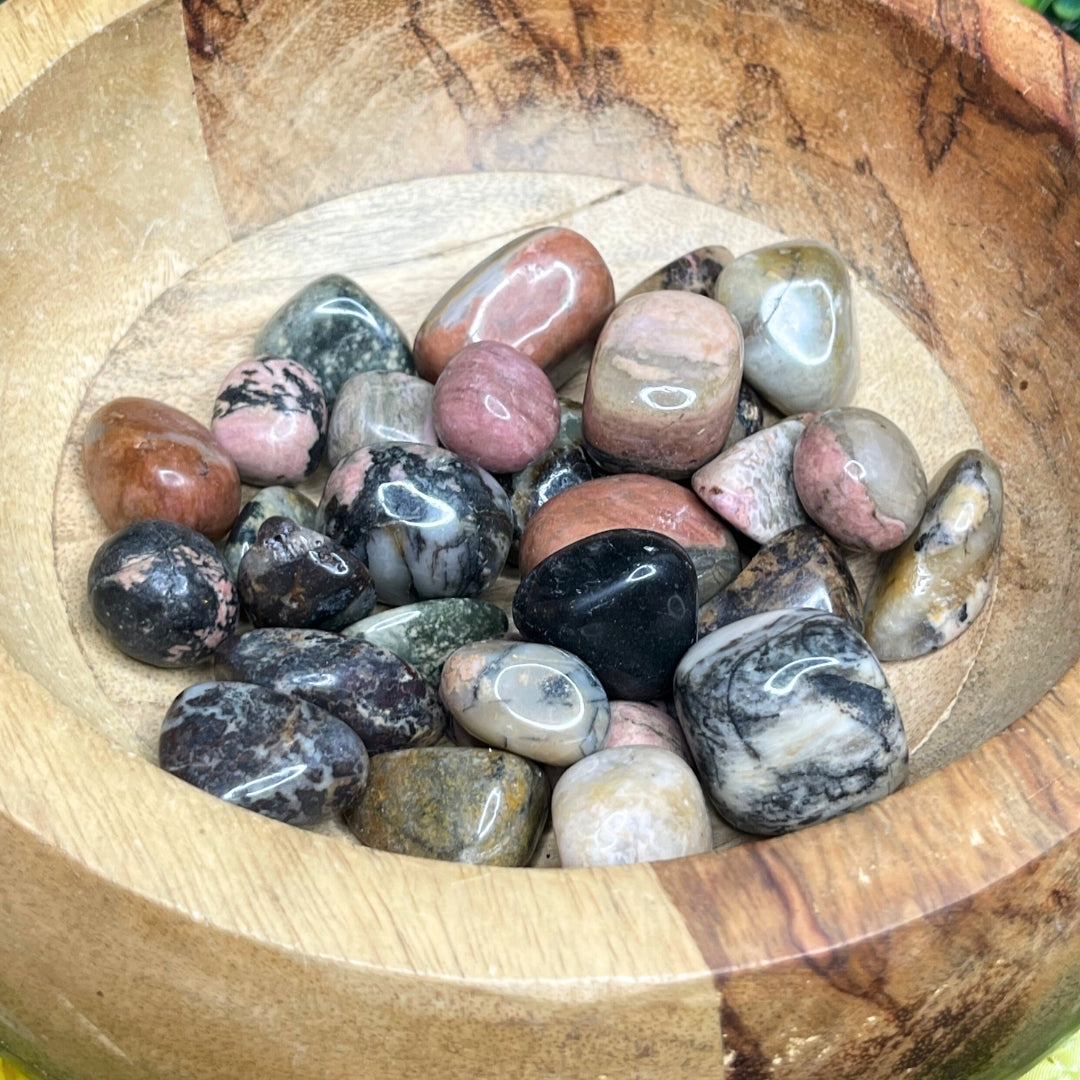 Pierre Roulée en Rhodonite Australienne