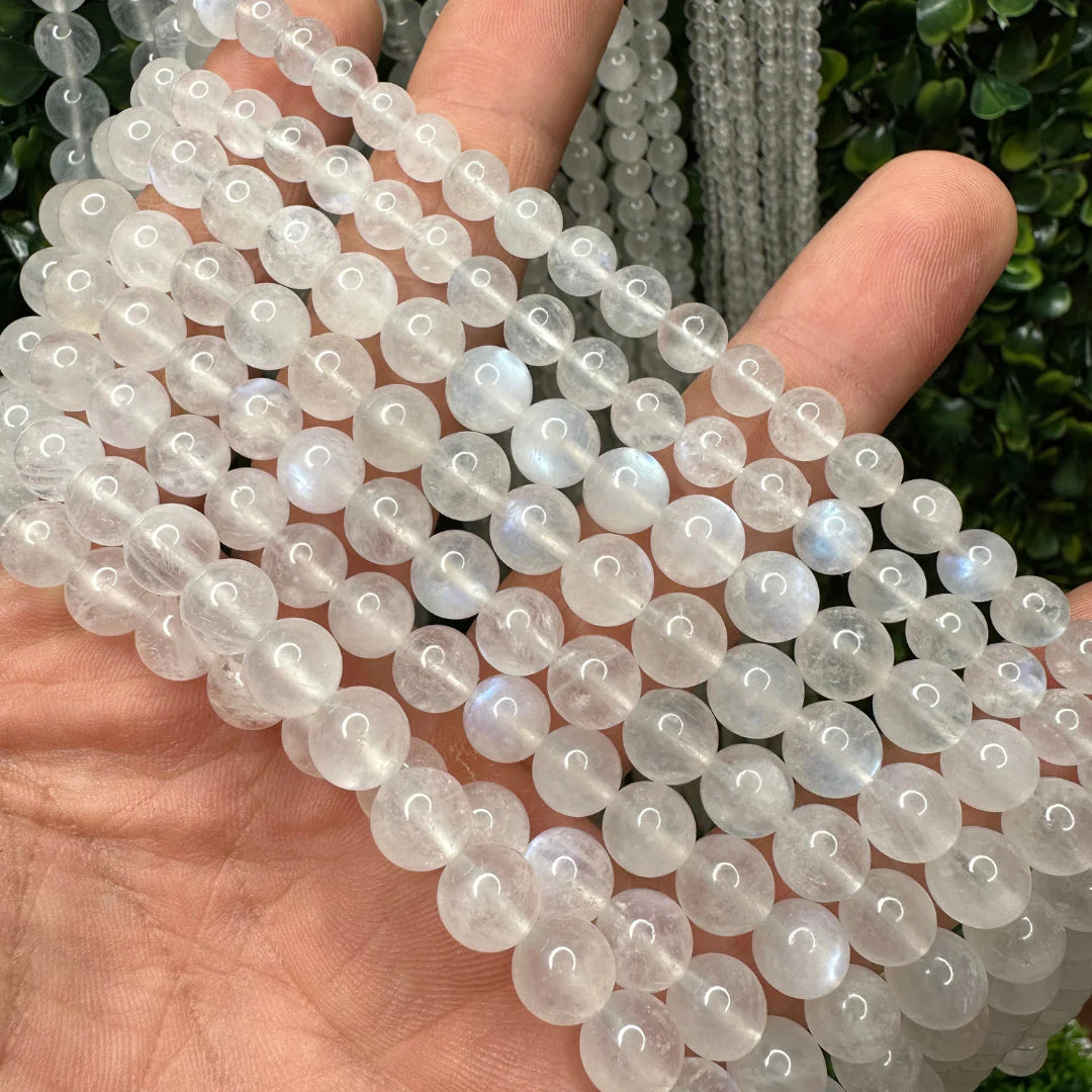 Perles naturelles vendue par 5 Pierre de Lune AA