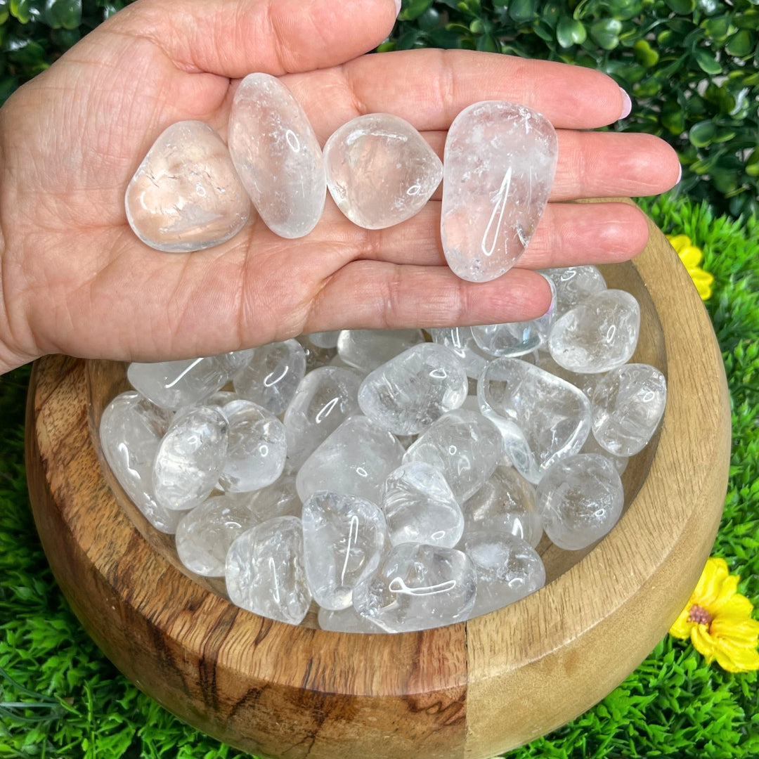 Pierres roulées Cristal de roche (Taille moyenne)