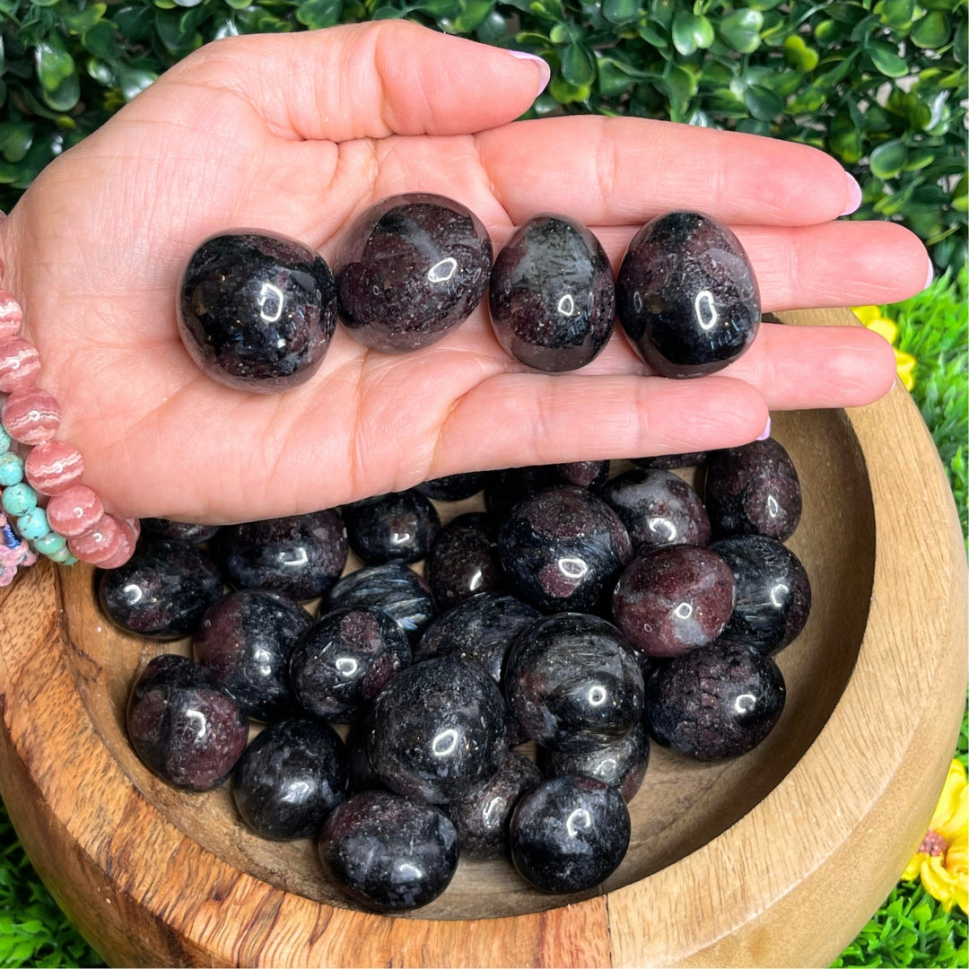 Pierres roulées en Grenat (Taille Moyenne)