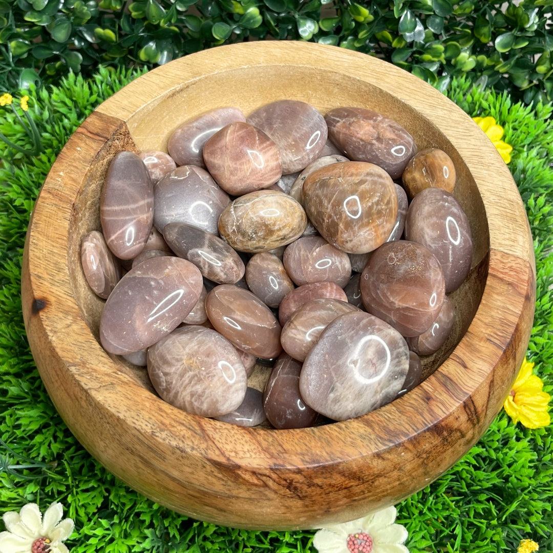 Pierres roulées en Pierre de Lune Orange (Taille moyenne)