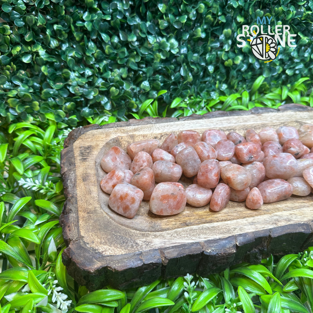 Pierres roulées en Pierre du Soleil A (Taille moyenne) - Pierres et fossiles