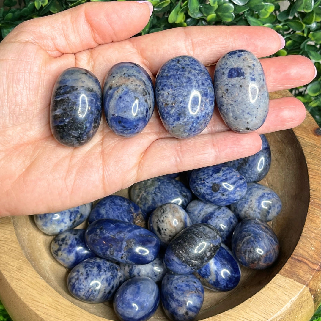 Pierres roulées en Sodalite (Taille moyenne)