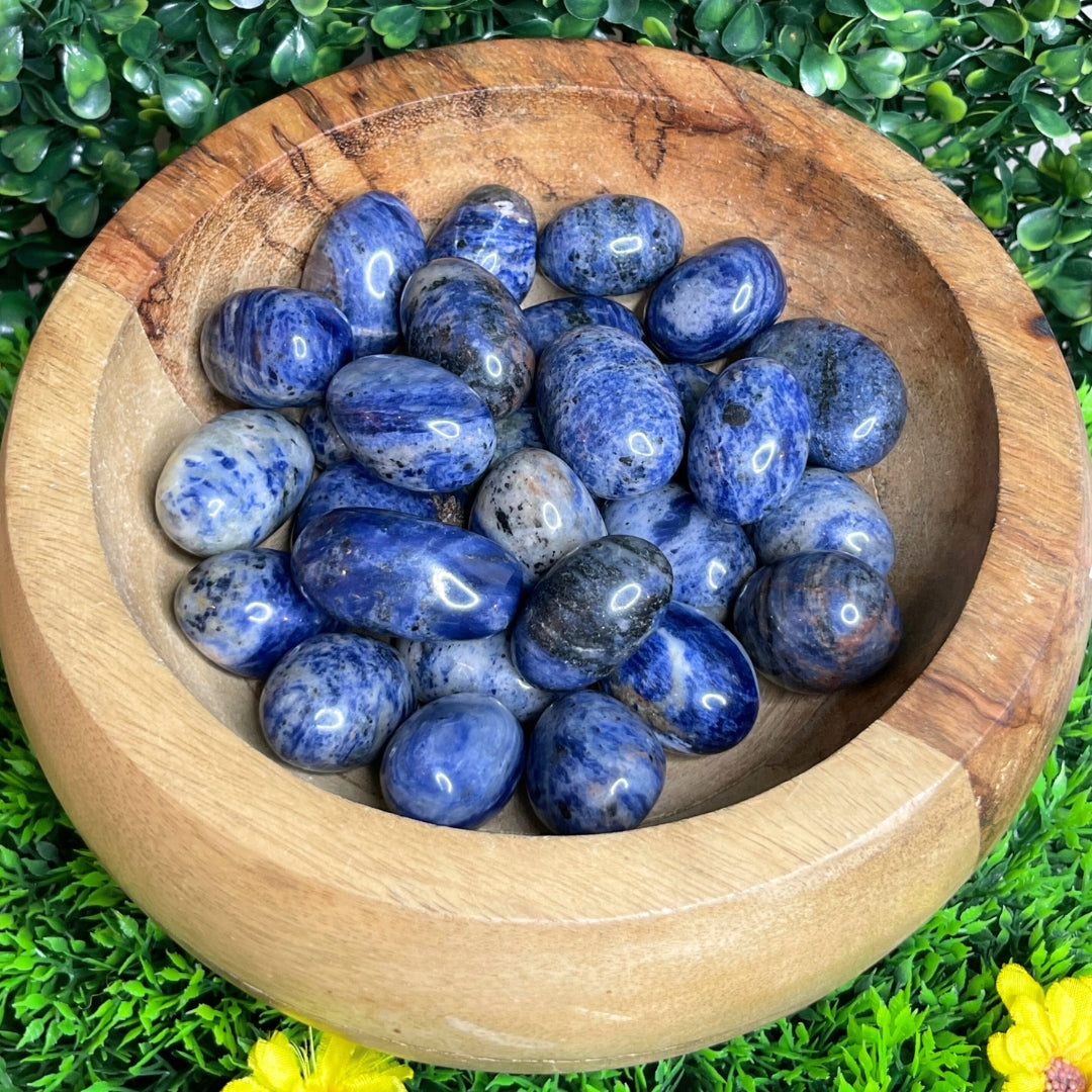 Pierres roulées en Sodalite (Taille moyenne)