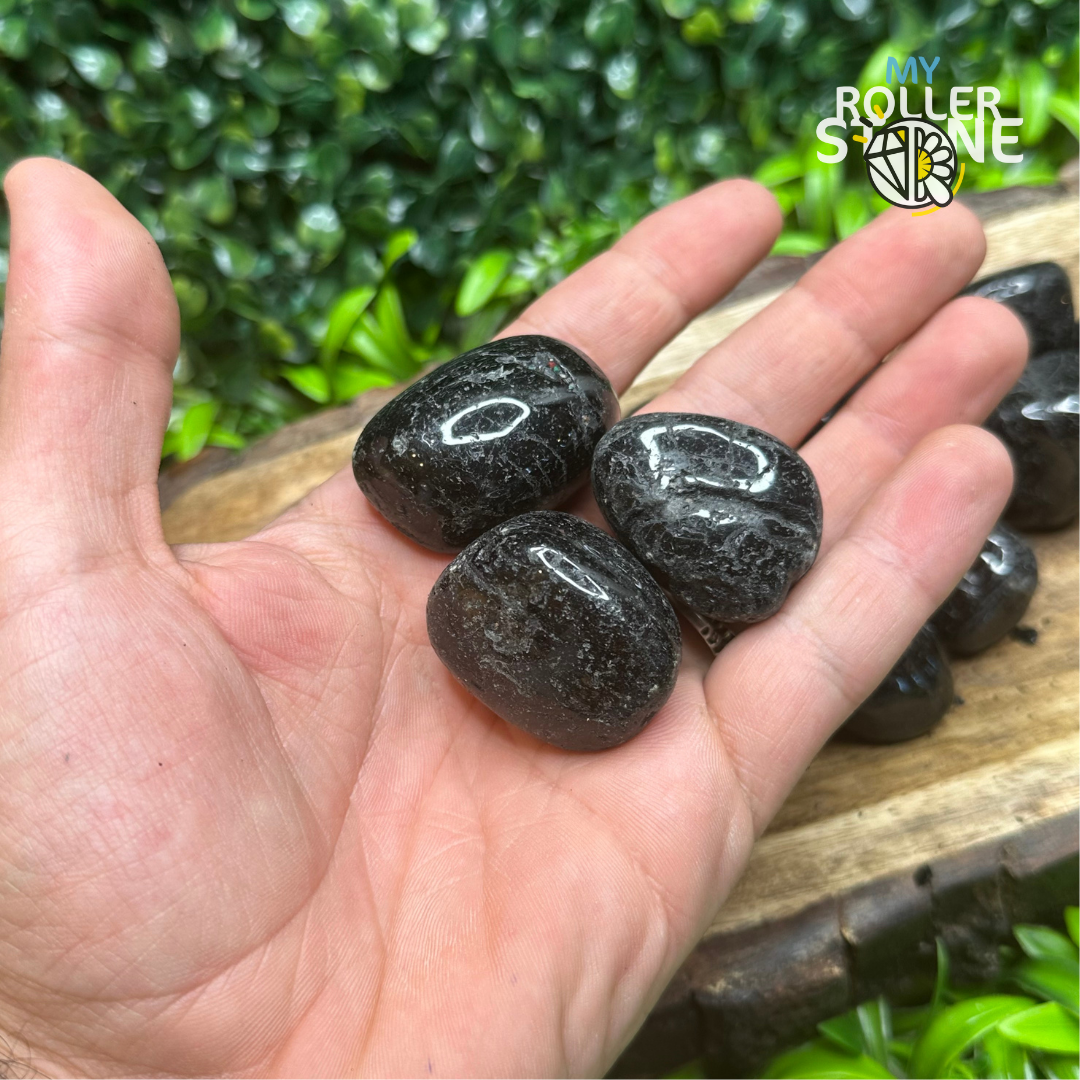 Pierres roulées en Tourmaline Noire (Taille moyenne) - Pierres et fossiles
