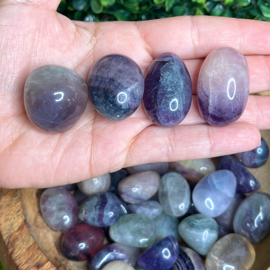 Pierres roulées Fluorite Arc-en-Ciel (Taille moyenne)