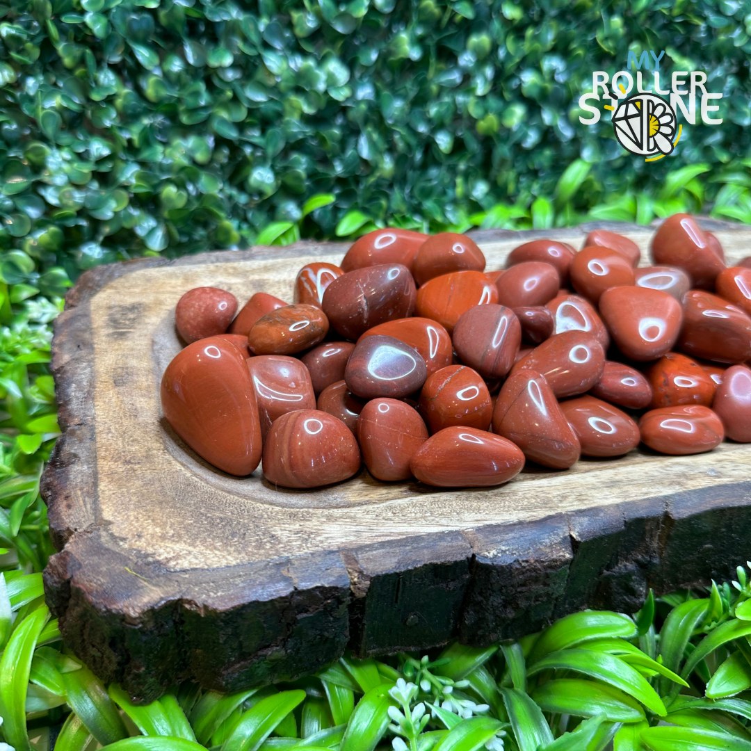 Pierres Roulées Jaspe Rouge - Pierres et fossiles