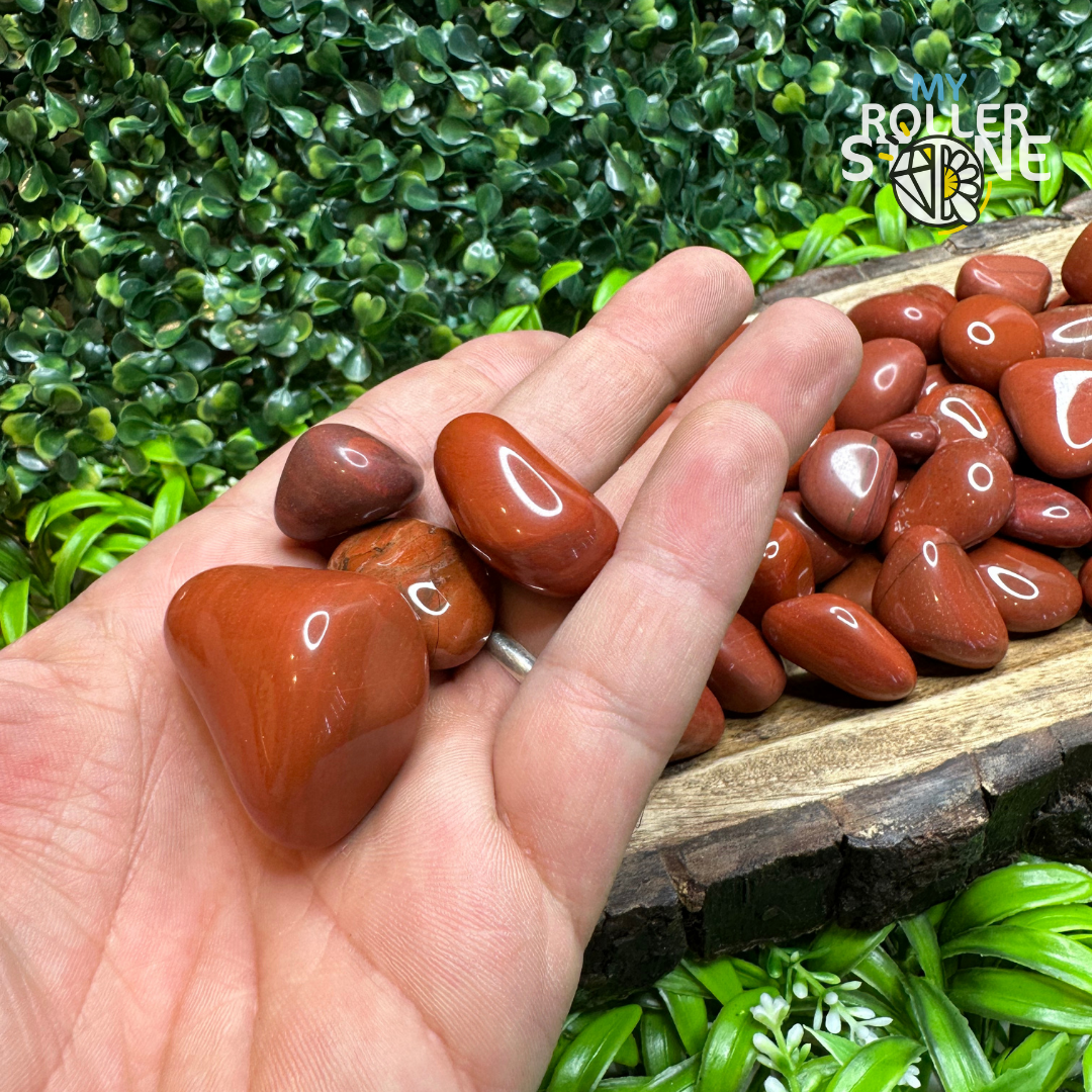 Pierres Roulées Jaspe Rouge - Pierres et fossiles