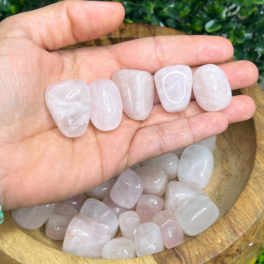 Pierres roulées en Quartz rose