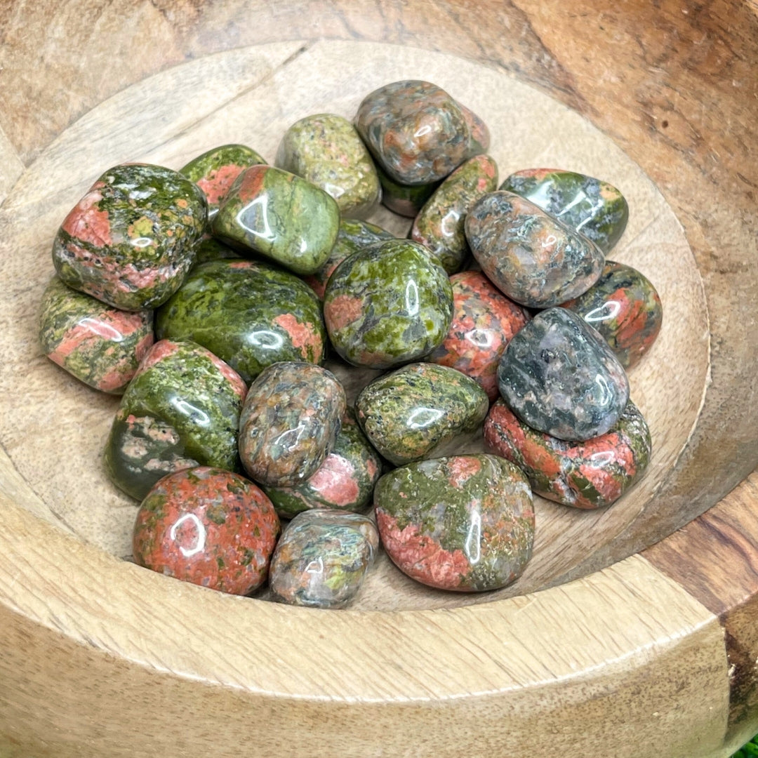 Pierres Roulées en Unakite