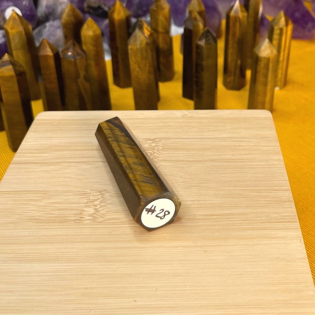 Pointe Oeil de tigre #28 - Pierres et fossiles