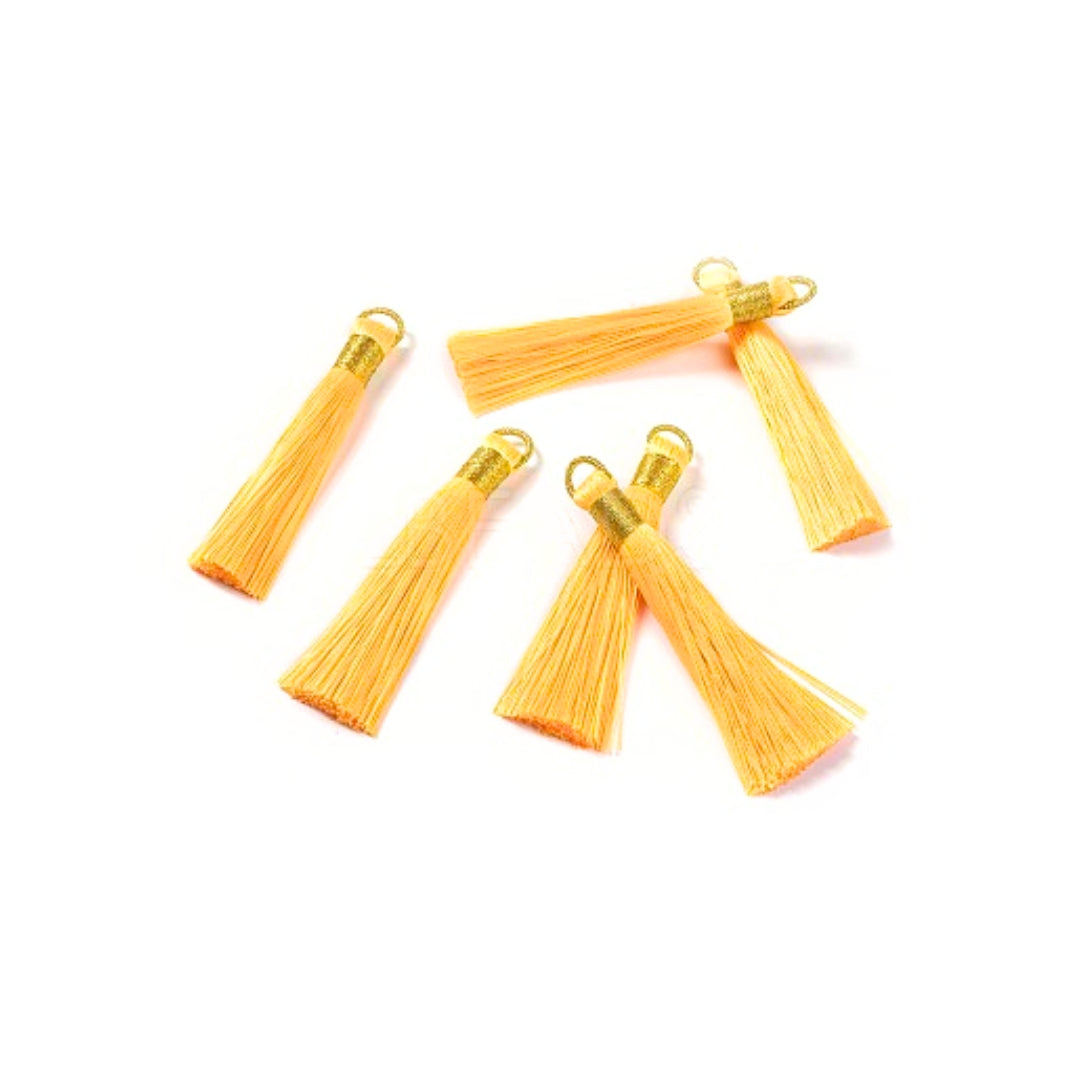Pompon pour collier Mala Orange