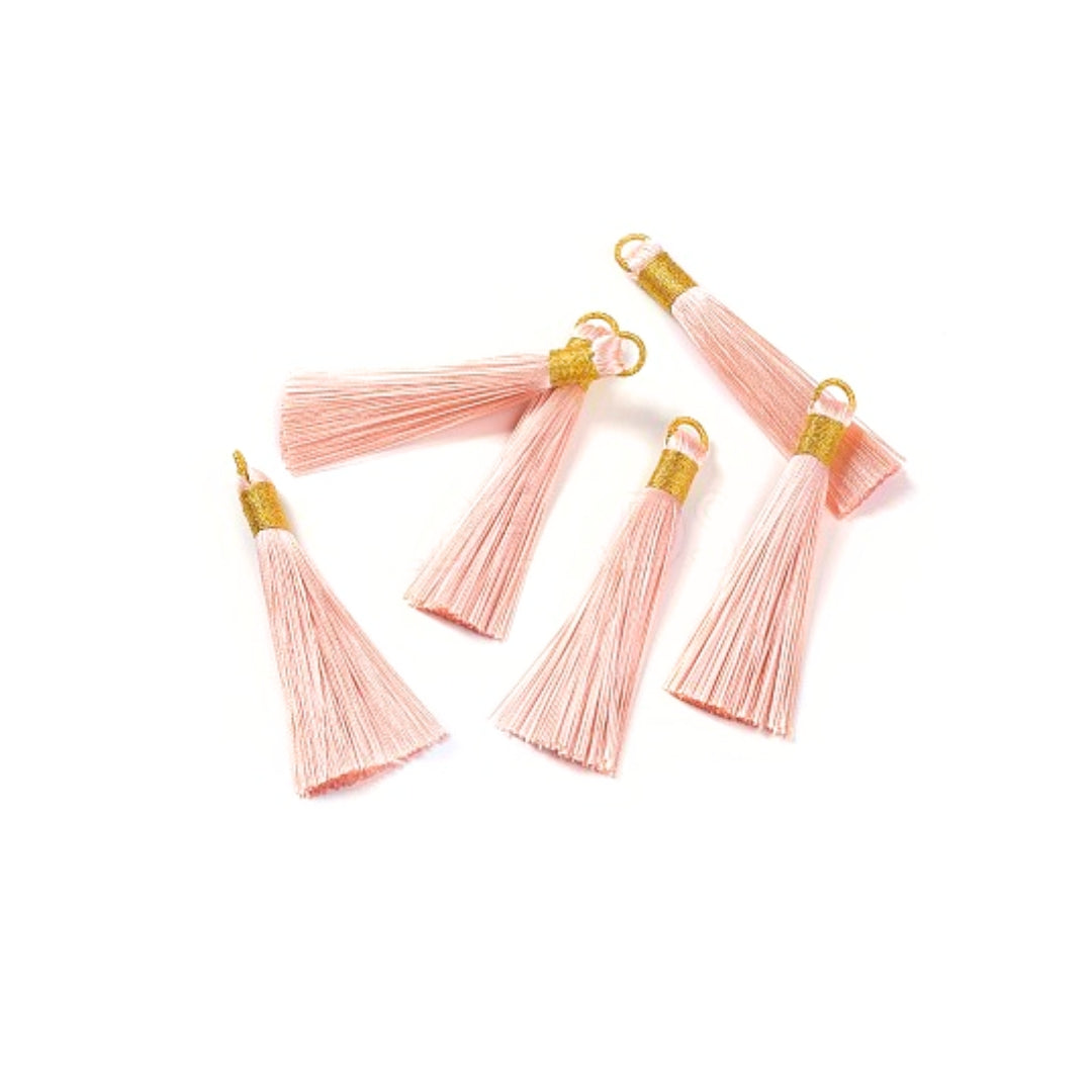 Pompon pour collier Mala Saumon