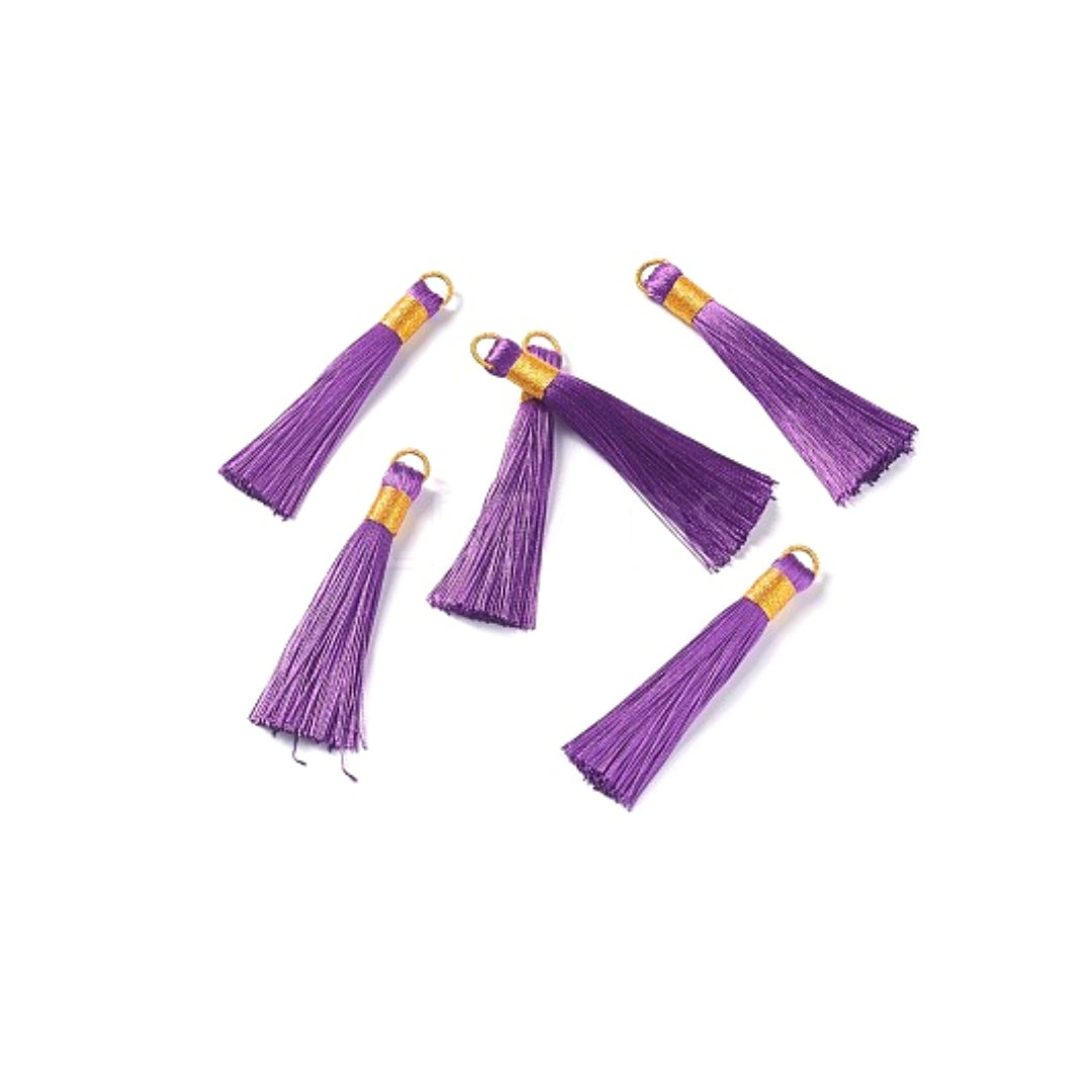 Pompon pour collier Mala Violet