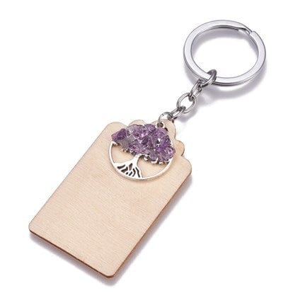 Porte-clef pierre Arbre de vie