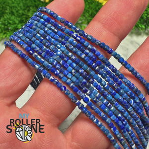 Perle carrée Lapis Lazuli