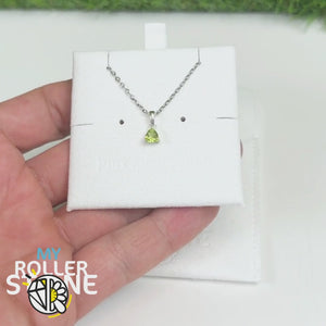 Pendentif Solitaire Péridot