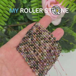 Bracelet Ajustable Tourmaline et Perles Miyuki