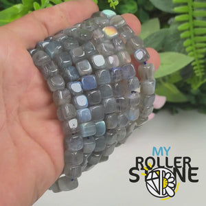 Bracelet en Labradorite Cube 5A