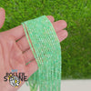 Perles Rondelle Facettée Chrysoprase 3A 4X2 MM