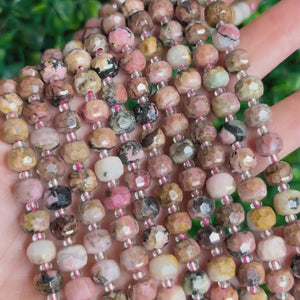 Perles Rhodonite Australienne Facettées