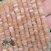 Perles Heishi Carré Pierre du soleil 3A