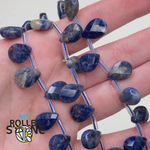 Perles Gouttes Facettées Sodalite 