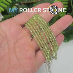 Bracelet Péridot fermoir Argent