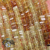 Perles Heishi Carré en Grenat Grossulaire 5A